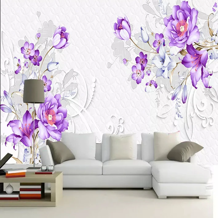پوستر دیواری سه بعدی مدل گل برجسته DRVF1153