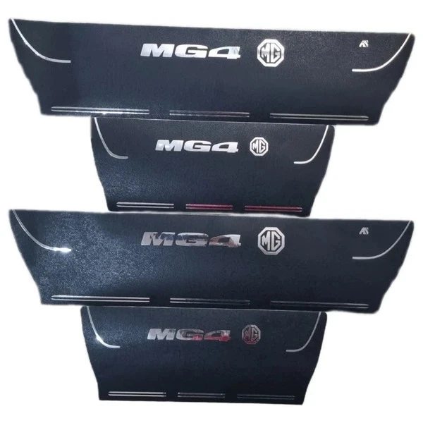 برچسب پارکابی خودرو استیک طرح چرم کد M359 مناسب برای MG4 مجموعه 4 عددی