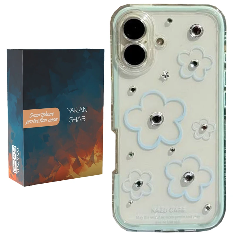 کاور قاب یاران مدل گل نگین مناسب برای گوشی موبایل اپل iPhone 16 