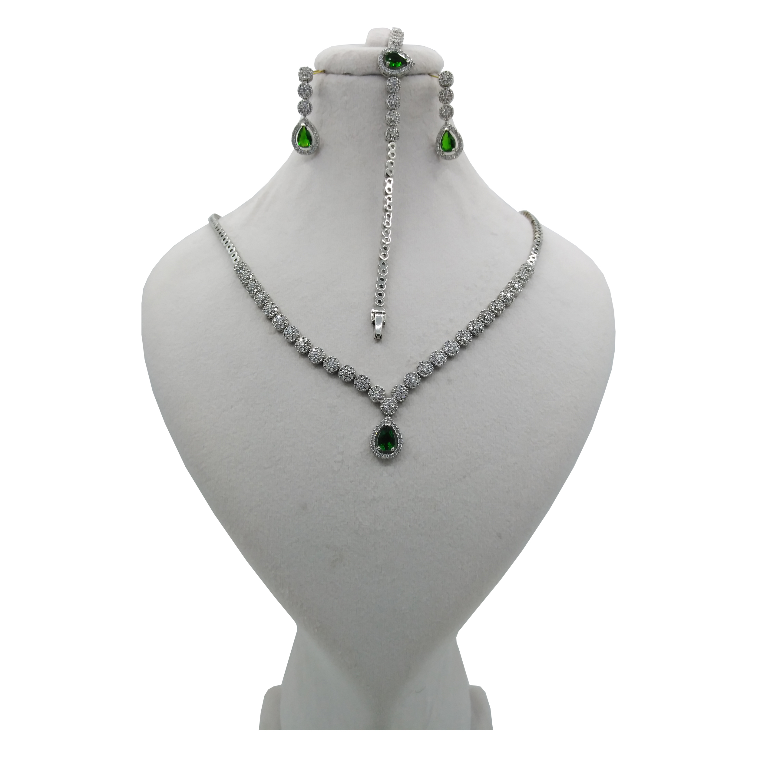 نیم ست نقره زنانه کد 4042 