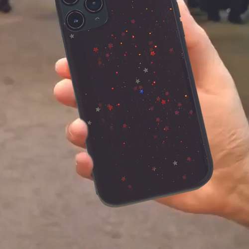 کاور  طرح ستاره نگین دار مدل SC2-016 مناسب برای گوشی موبایل اپل IPHONE 11