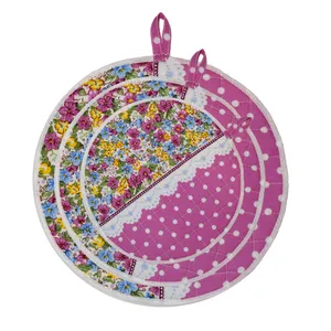 ست دمکنی 3 تکه طرح گل