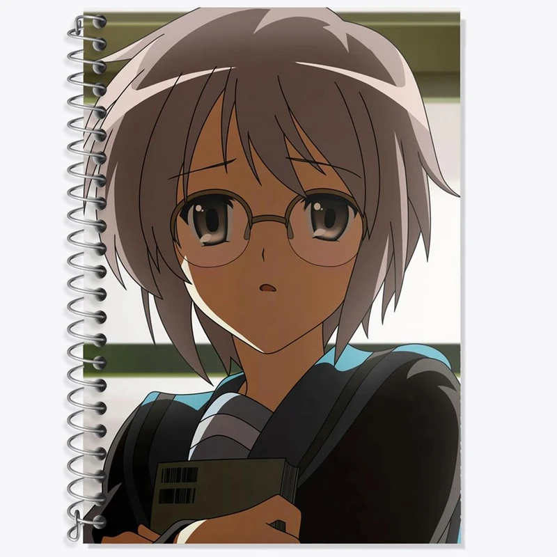 دفتر زبان 50 برگ خندالو مدل سه خط طرح یوکی انیمه ناپدید شدن هارومی سوزومیا The Disappearance of Haruhi Suzumiya کد 23111
