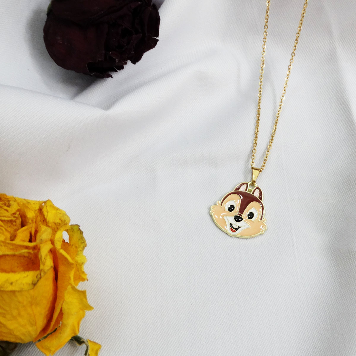 گردنبند دخترانه مدل سنجاب خندان جذاب کد GZ-Beh-13 گردنبند دخترانه مدل سنجاب خندان جذاب کد GZ-Beh-13