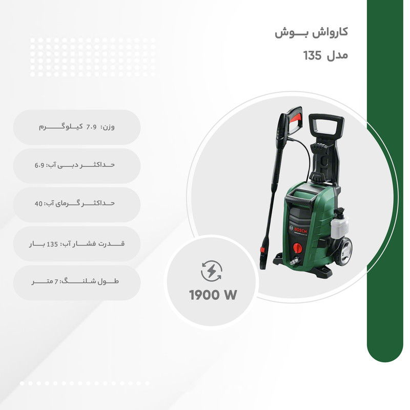 کارواش بوش مدل 135