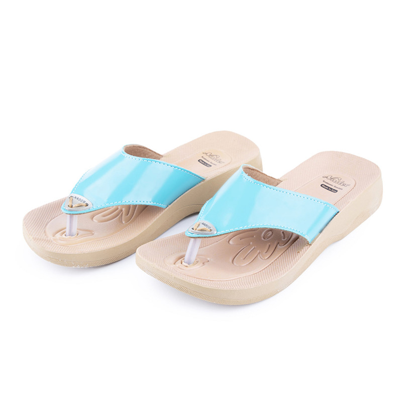 دمپایی لاانگشتی زنانه نادر کد 777 رنگ آبی