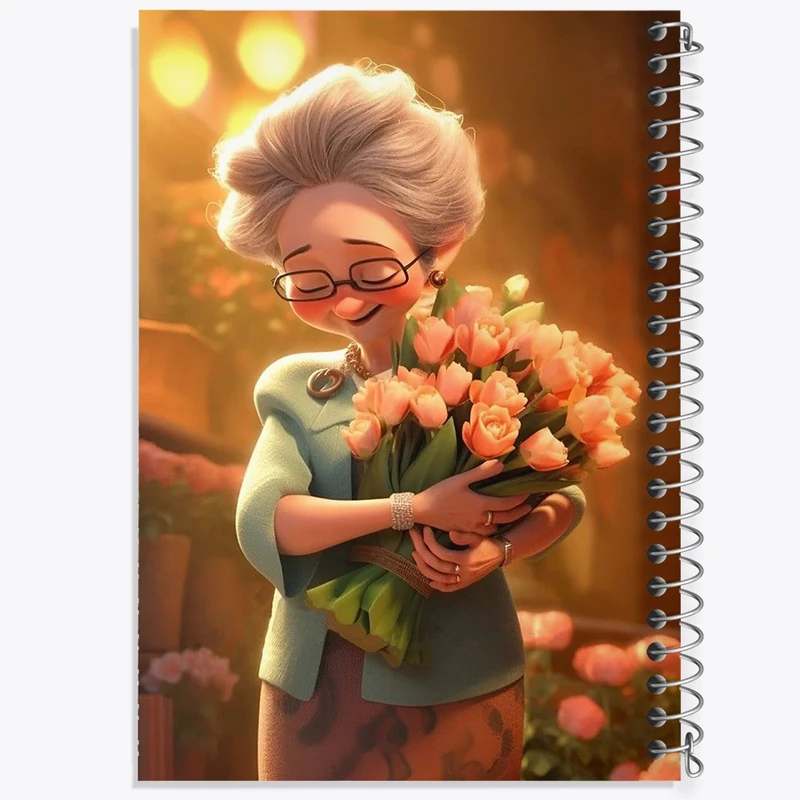 دفتر نقاشی 50 برگ خندالو طرح روز مادر کد F973