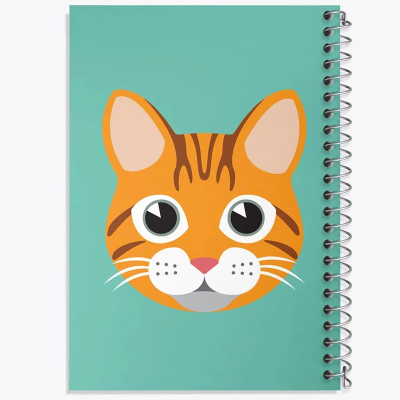 دفتر ژورنال نویسی 50 برگ خندالو مدل نقطه ای طرح گربه کد 5011