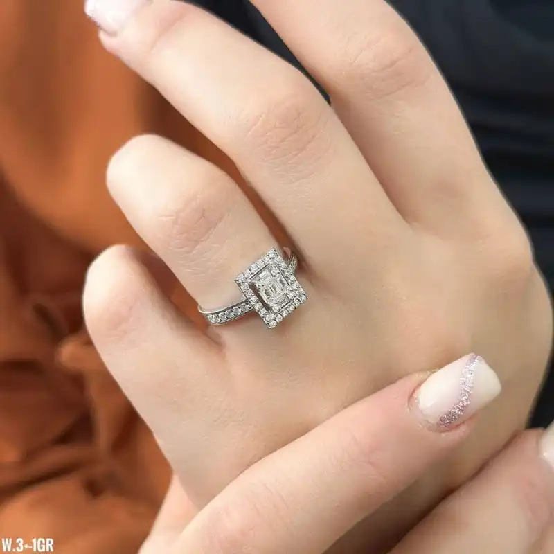 انگشتر نقره زنانه مدل MRJ6410