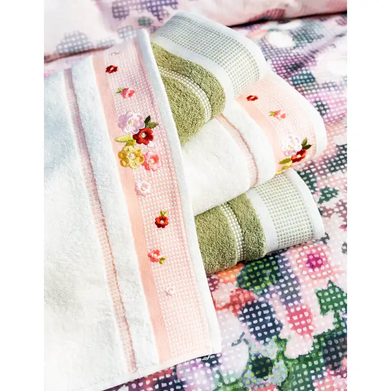 ست حوله پالتویی 6 پارچه ازدیلک مدل Rosebud