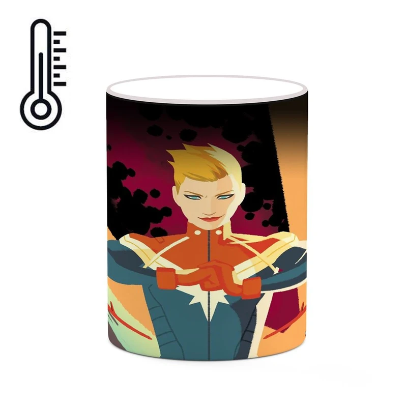 ماگ حرارتی کاکتی مدل Captain Marvel کد mgh38258