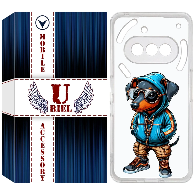کاور یوریل مدل Clear کد 49 طرح سگ مناسب برای گوشی موبایل ناتینگ فون Nothing Phone 3a