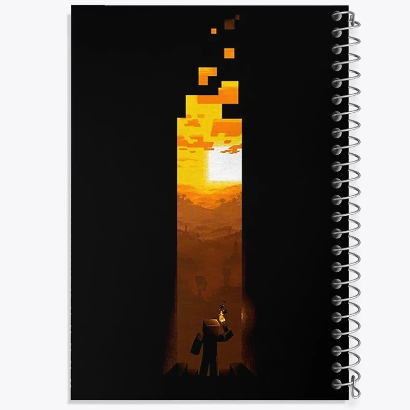 دفتر نقاشی 50 برگ خندالو طرح ماینکرافت (Minecraft) کد F1550