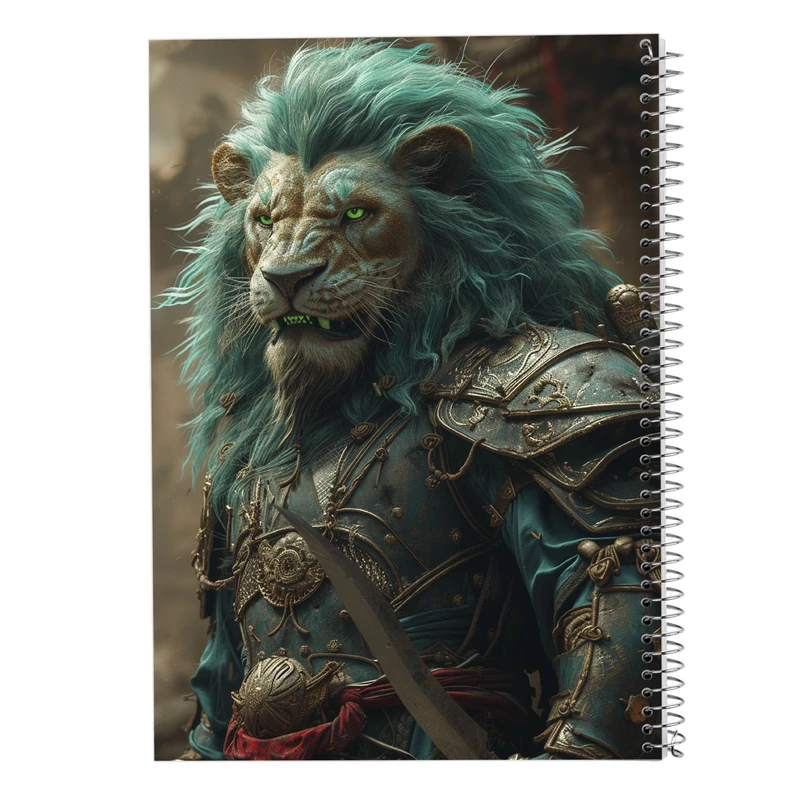 دفتر شطرنجی 50 برگ مدوپد مدل حیوانات جنگجو کد DF14941