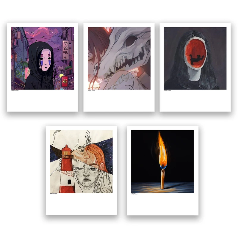 آویز تزیینی عرش مدل فانتزی کد Asa944 مجموعه پنج عددی