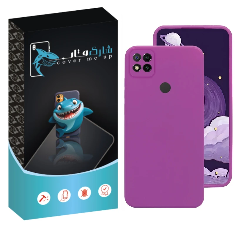 کاور شارک قاب مدل سیلیکونی مناسب برای گوشی موبایل شیائومی Redmi 9C / Redmi 10A