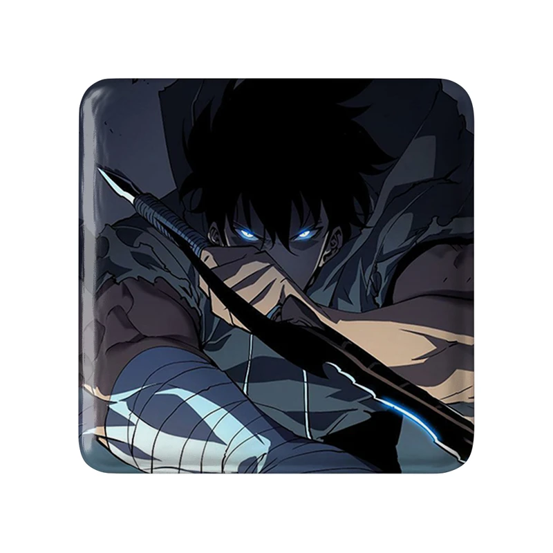 پیکسل خندالو طرح سونگ جین وو انیمه تک رو مدل مربعی کد 33775