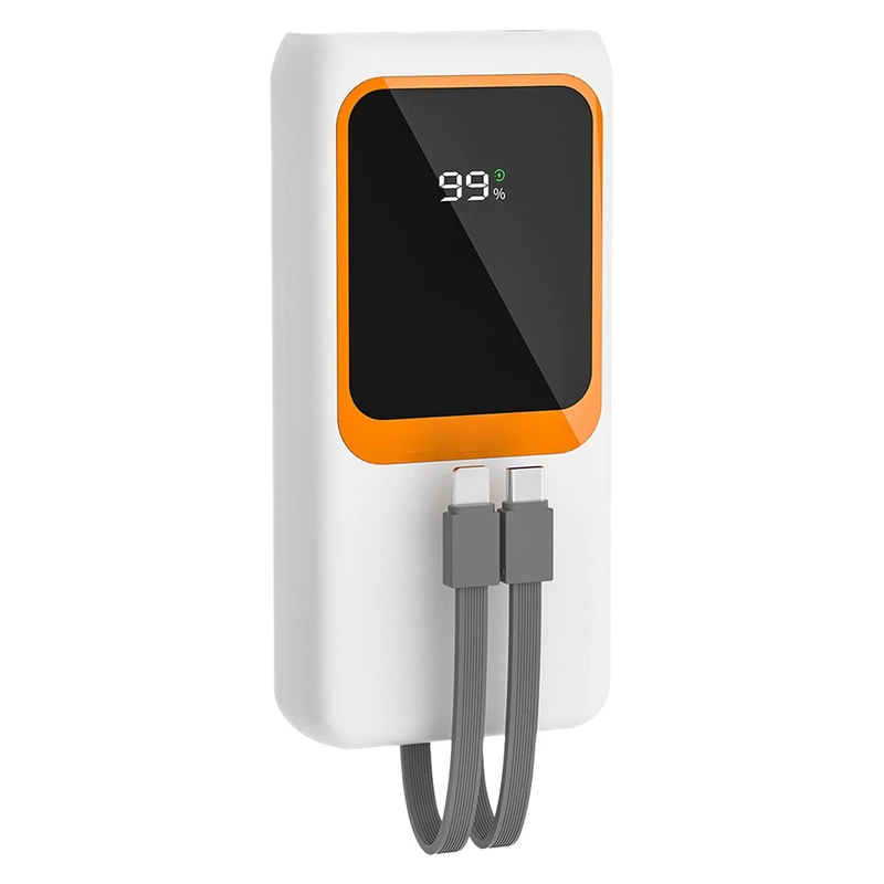 پاوربانک پی زد ایکس مدل V27 Fast Charging 22.5W Cabled ظرفیت 20000 میلی آمپر ساعت