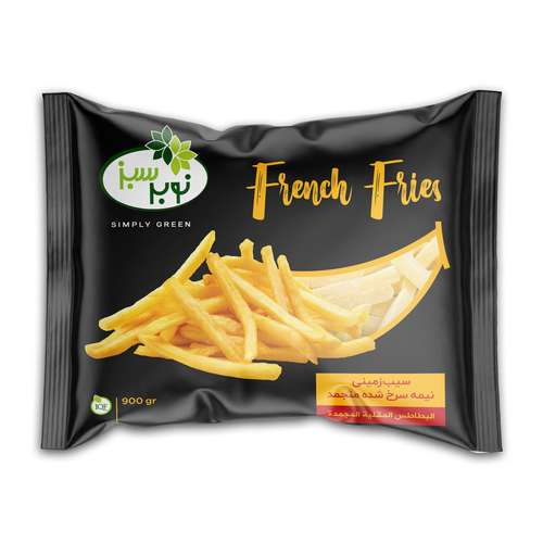 سیب زمینی نیمه سرخ شده منجمد نوبر سبز - 900 گرم
