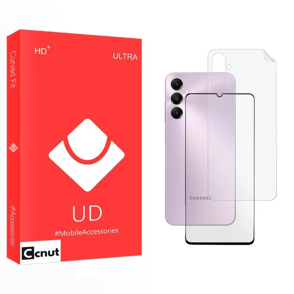 محافظ صفحه نمایش شیشه ای کوکونات مدل UD مناسب برای گوشی موبایل سامسونگ Galaxy A25  به همراه محافظ پشت گوشی