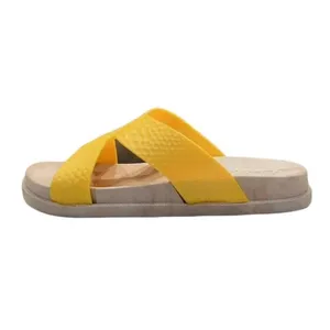 دمپایی زنانه مدل گندم کد 999 رنگ زرد