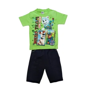 ست تی شرت و شلوارک پسرانه مدل ASH461