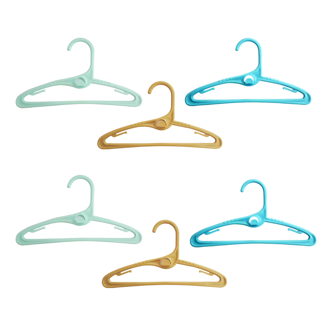 چوب لباسی نوزادی مادرکر کد m1 مجموعه 6 عددی