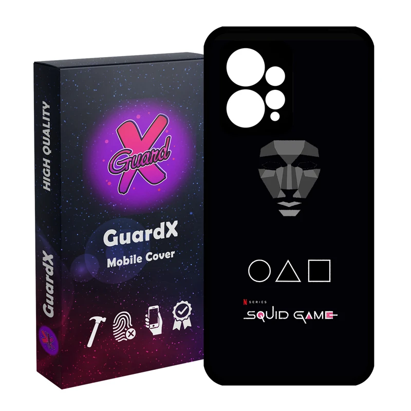 کاور گارد ایکس طرح بازی مرکب مدل Glass10408 مناسب برای گوشی موبایل شیائومی Redmi Note 12 4G