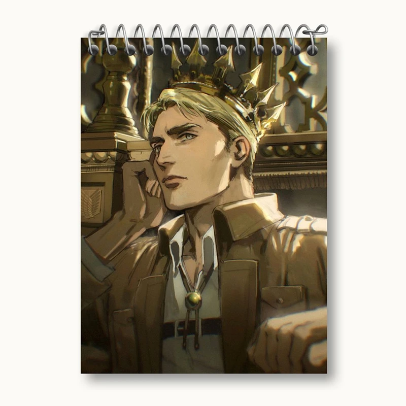 دفتر یادداشت 50 برگ خندالو مدل گریس انیمه اتک آن تایتان Attack on Titan کد 18524
