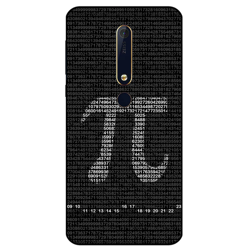 کاور مگافون طرح عدد پی مدل 7240 مناسب برای گوشی موبایل نوکیا 6.1