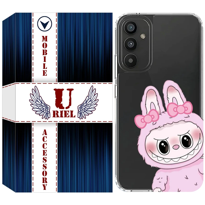 کاور یوریل مدل Clear کد 118 طرح لبوبو Labubu مناسب برای گوشی موبایل سامسونگ Galaxy M52 5G