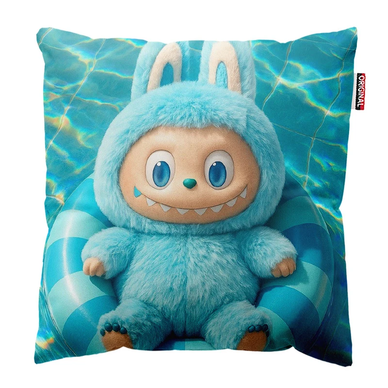  کوسن پاد آفرین طرح لبوبو سایز 30*30 سانتی متر کد 202