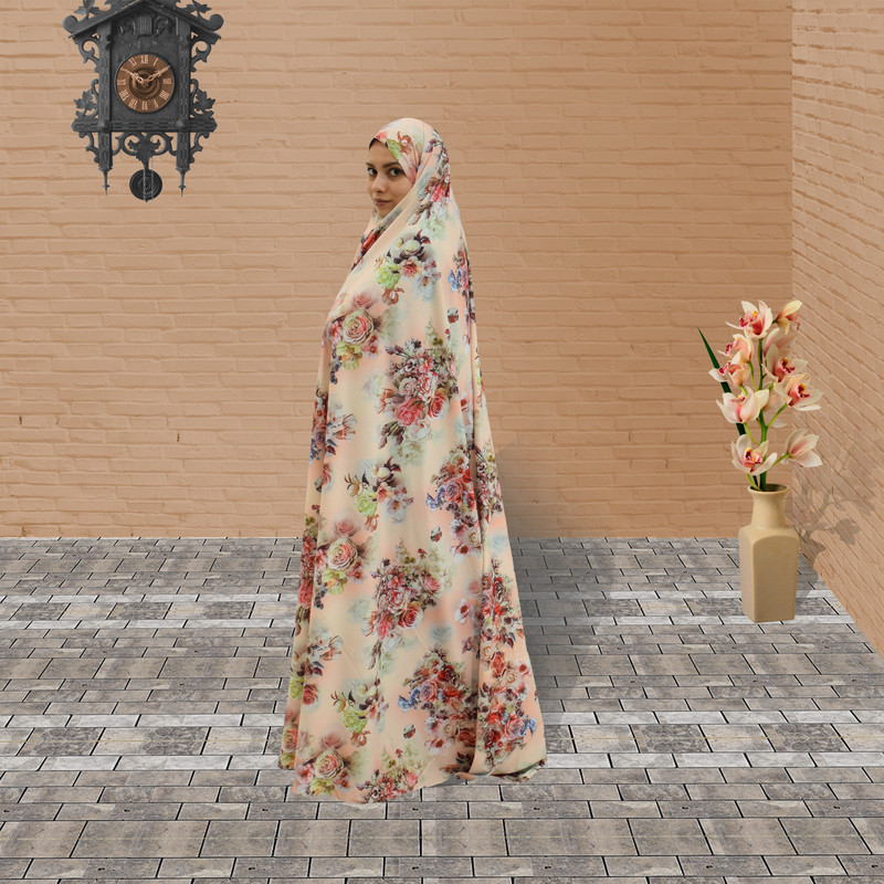 چادر نماز حجاب فاطمی مدل دسته گل سوپر سافت گیاهی کد Golbe 9770 چادر نماز حجاب فاطمی مدل دسته گل سوپر سافت گیاهی کد Golbe 9770