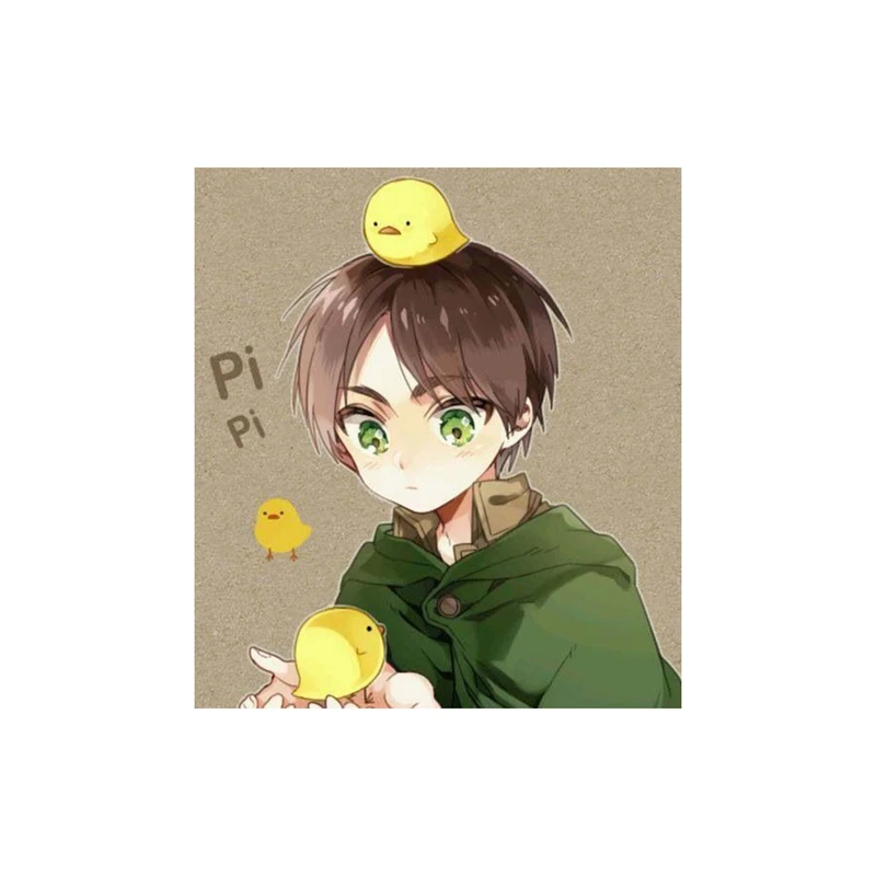 استیکر لپ تاپ و موبایل مدل انیمه طرح حمله به تایتان ارن یگر Attack on Titan Eren Yeager کد 4297