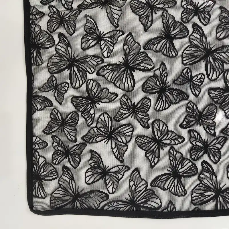 روسری زنانه مدل مینی اسکارف توری طرح پروانه