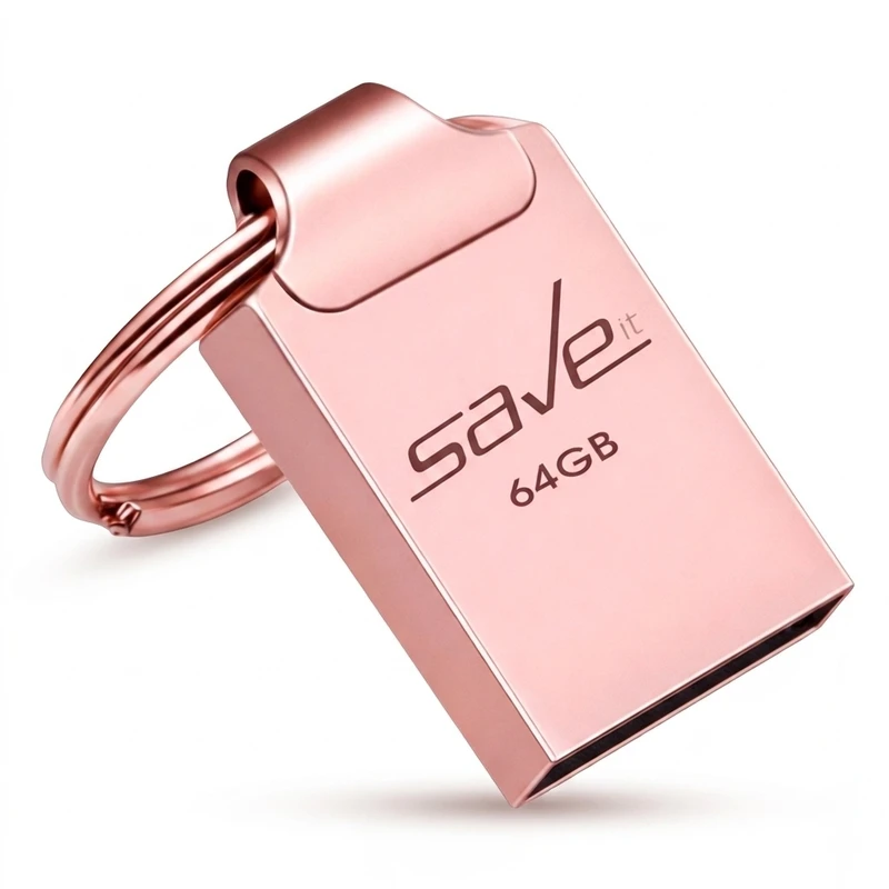 فلش مموری سیویت مدل SEGO ظرفیت 64 گیگابایت با رابط USB 2.0، بدنه فلزی، طراحی بند انگشتی با حلقه آویز، سازگار با گوشی، تبلت، لپ تاپ و تلویزیون، سرعت انتقال 30 مگابایت بر ثانیه