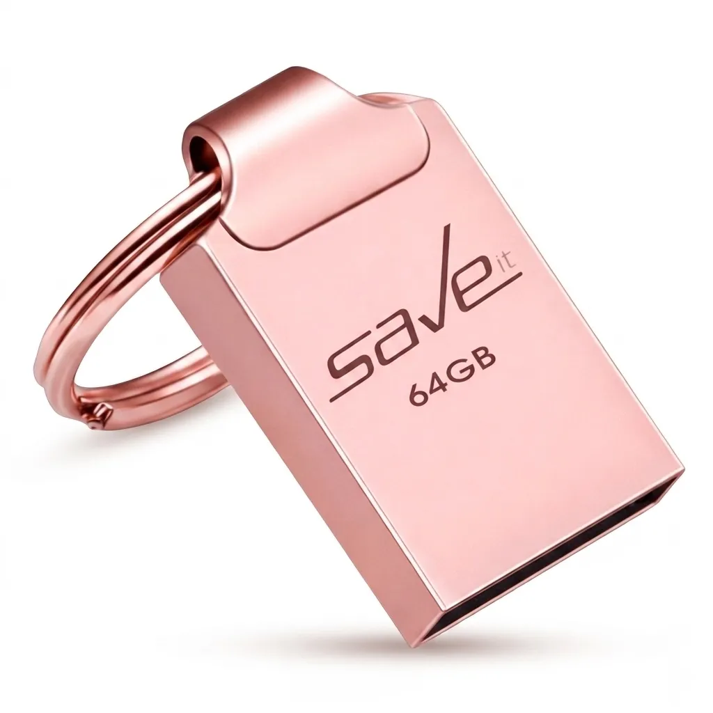 فلش مموری سیویت مدل SEGO ظرفیت 64 گیگابایت با رابط USB 2.0، بدنه فلزی، طراحی بند انگشتی با حلقه آویز، سازگار با گوشی، تبلت، لپ‌تاپ و تلویزیون، سرعت انتقال 30 مگابایت بر ثانیه