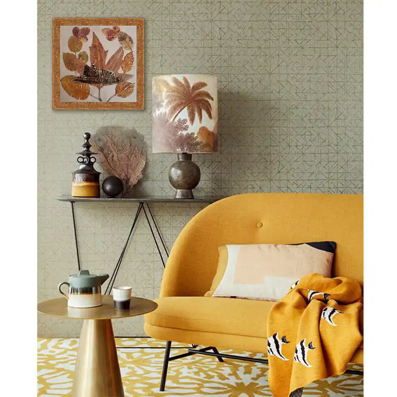 تابلو نقاشی مدل برگ پاییزی طرح رم