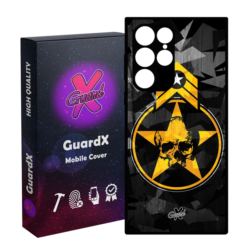 کاور گارد ایکس طرح Soldier مدل Glass10169 مناسب برای گوشی موبایل سامسونگ Galaxy S23 Ultra