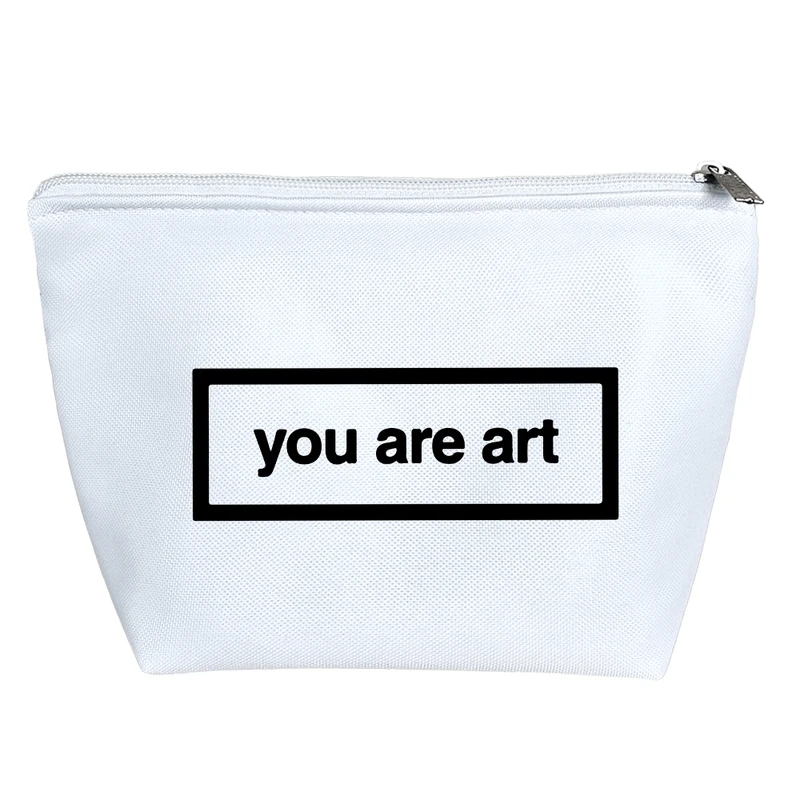 کیف لوازم آرایش دخترانه خندالو مدل متن نوشته کد 7838