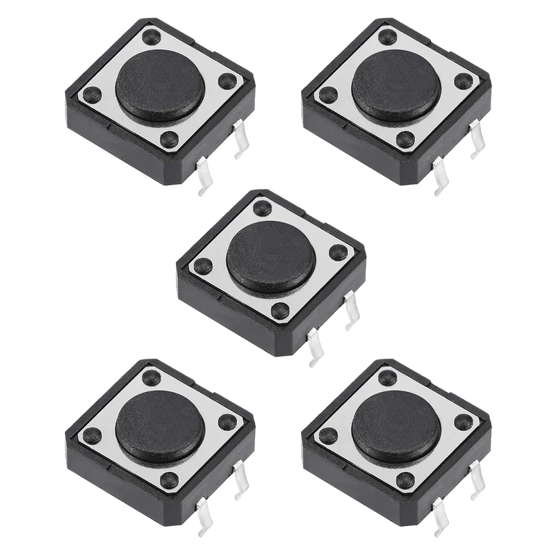 میکرو سوئیچ مدل Vertical-12×12×4.3-4P بسته 5 عددی