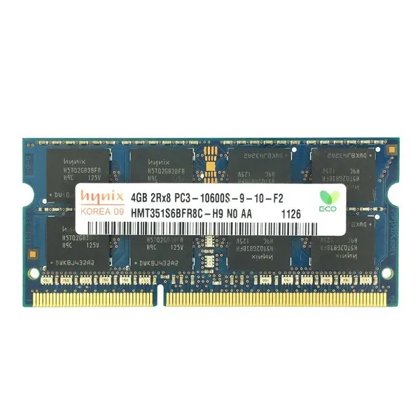 رم لپ‌تاپ DDR3 تک کاناله 4 گیگابایت 1333 مگاهرتز CL9 هاینیکس مدل PC3-10600s SO-DIMM با ولتاژ کاری 1.5 ولت