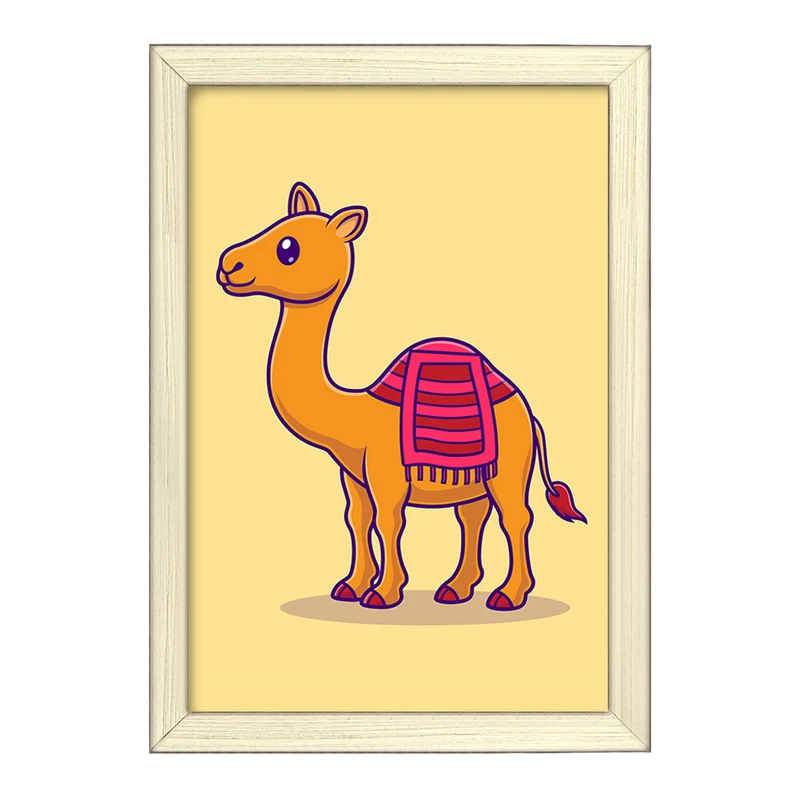 تابلو خندالو طرح حیوانات بامزه شتر کد 29653