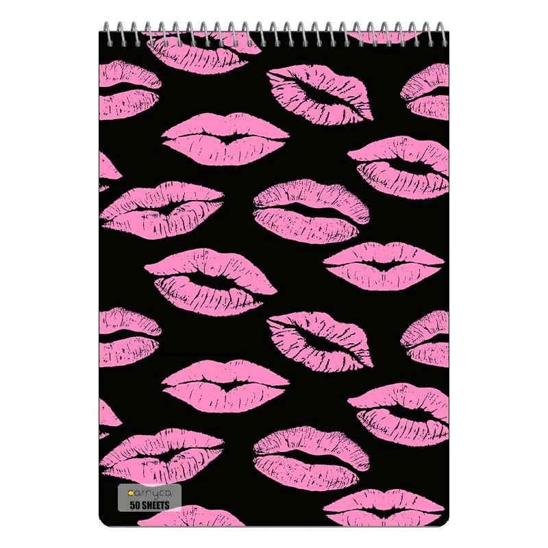 دفتر نقاشی 50 برگ سیمی کارنیکا طرح پترن عشق Love Pattern کد 27580