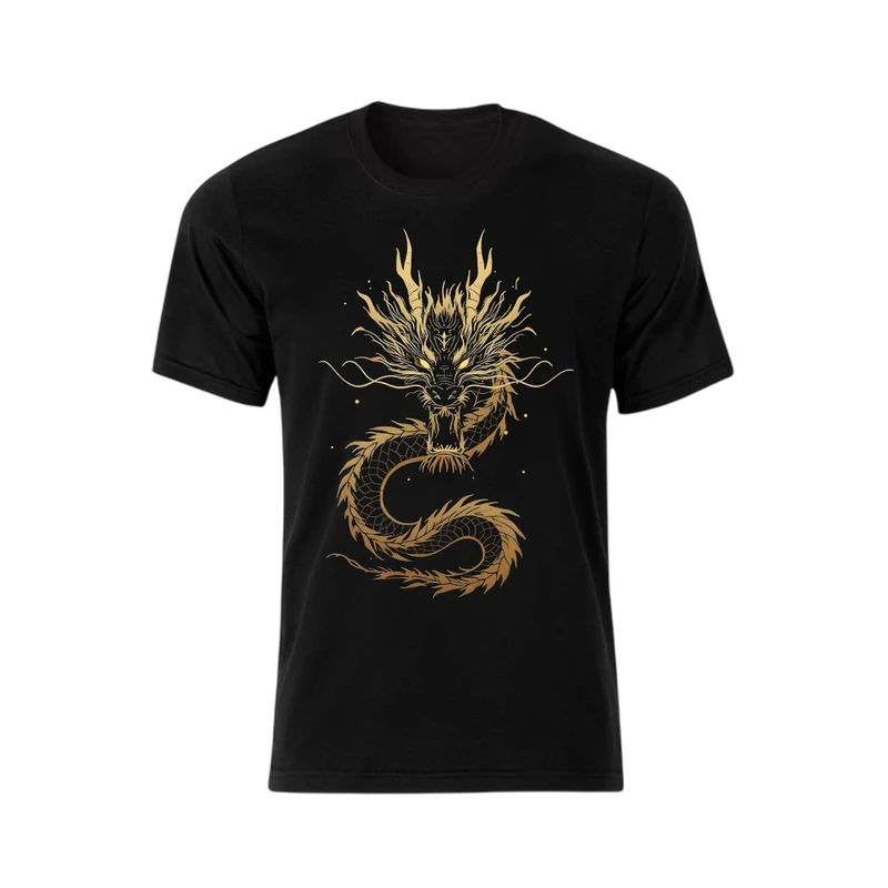 تی شرت آستین کوتاه مردانه مدل dragon