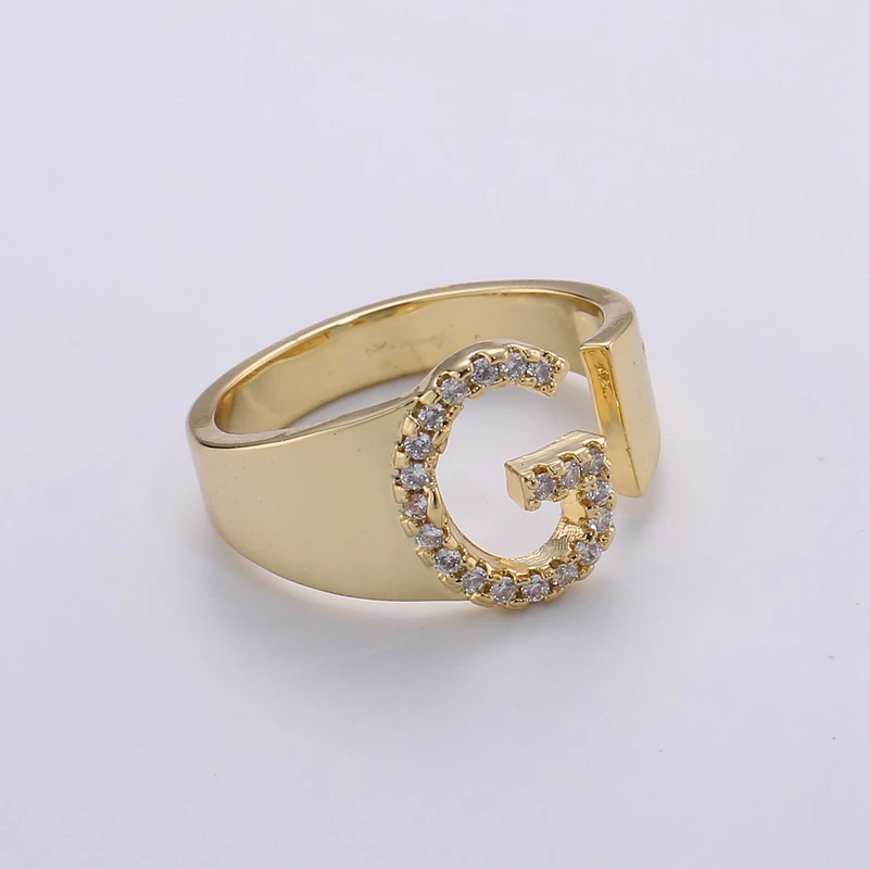   انگشتر طلا 18 عیار زنانه قیراط طرح G کد GH3405
