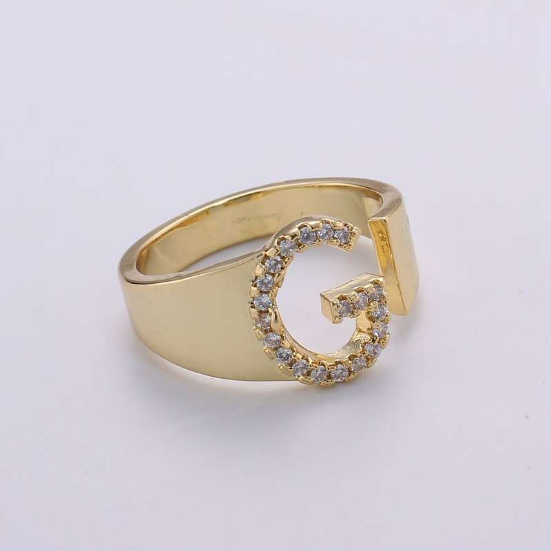   انگشتر طلا 18 عیار زنانه قیراط طرح G کد GH3405