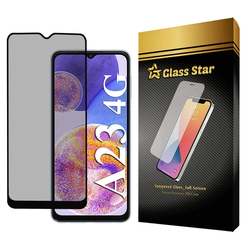محافظ صفحه نمایش حریم شخصی گلس استار مدل PFGA مناسب برای گوشی موبایل سامسونگ Galaxy A23 4G