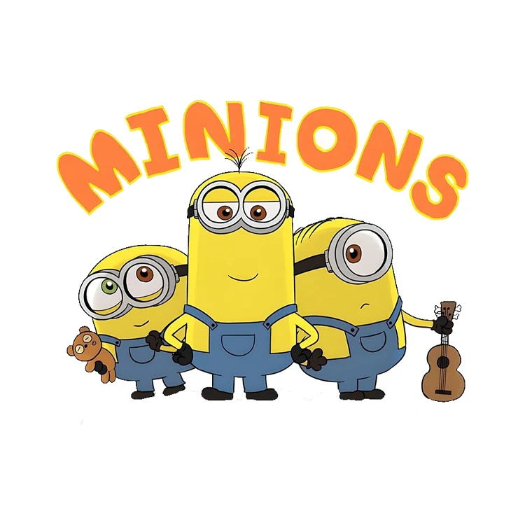 استیکر پارچه و لباس پاد آفرین مدل مینیون ها کد 107