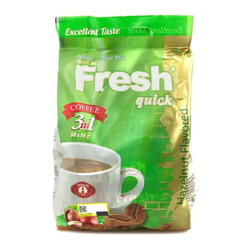 کافی میکس فرش کوئیک مدل hazelnut flavored بسته 50 عددی